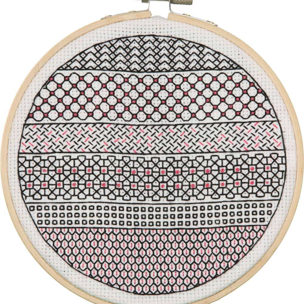 
                      
                        Embroidery Kit: Blackwork: Stripe - MakeBox & Co.
                      
                    