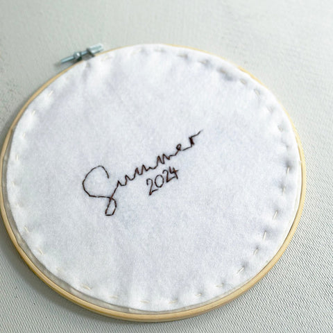 Embroidery Kit with hoop: 30 days of Summer Stitches - MakeBox & Co.