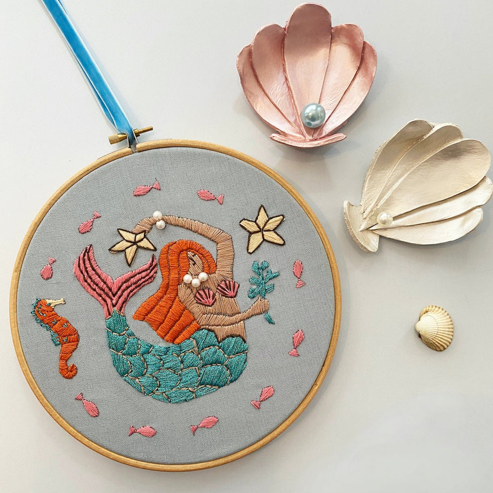 
                      
                        Martha Mermaid Embroidery w/digital instructions - MakeBox & Co.
                      
                    