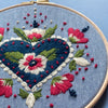 Mexicana Love Heart Embroidery w/ digital instructions - MakeBox & Co.