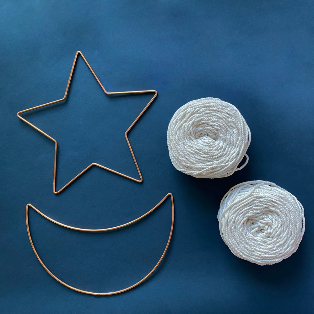 
                      
                        Moon and Stars Macramé Wall Hangings - MakeBox & Co.
                      
                    