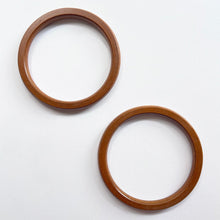  Pair of Solid Wooden Bag Handles - MakeBox & Co.