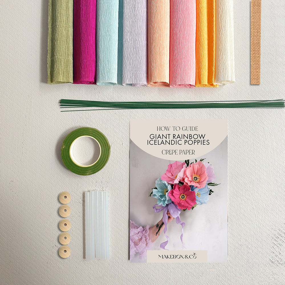 
                      
                        Paper Flowers: Giant Rainbow Icelandic Poppies - MakeBox & Co.
                      
                    