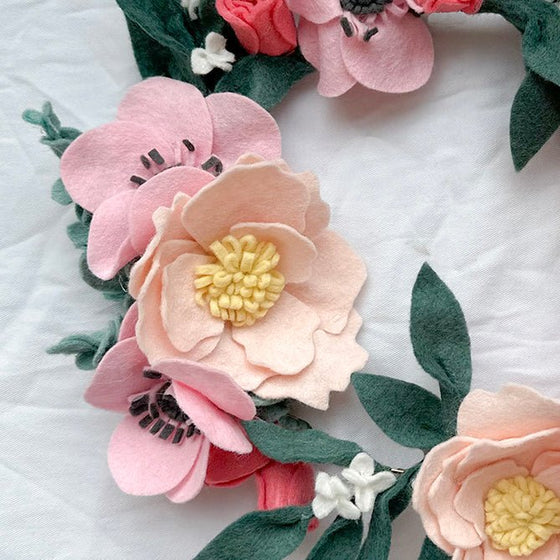 Pretty in Pink Wreath - MakeBox & Co.