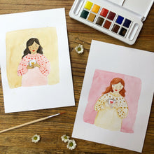  Pretty Painting - Personalised Portrait & Wreath Watercolour Design by Emma Block - Download - MakeBox & Co.