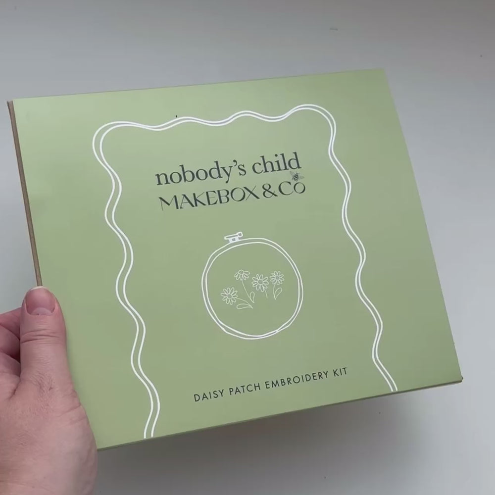 Nobody's Child X MakeBox: Daisy Patch Embroidery