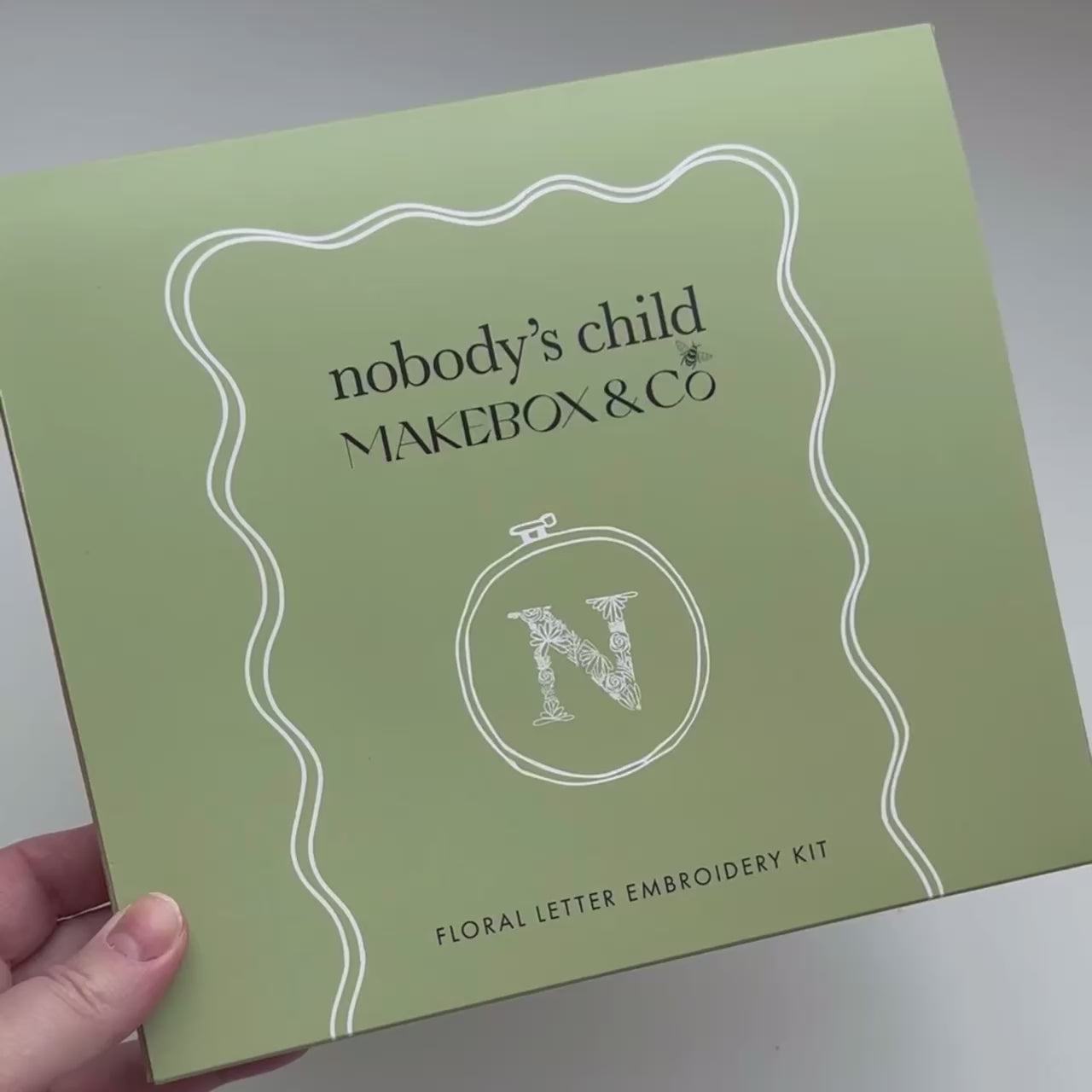 Nobody's Child X MakeBox: Letter Embroidery