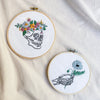 Skeleton Hand with Poppy Embroidery w/digital instructions - MakeBox & Co.