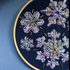 Snowflake Sampler Embroidery - MakeBox & Co.