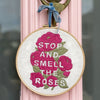 Stop and smell the Roses Embroidery - Digital Download - MakeBox & Co.