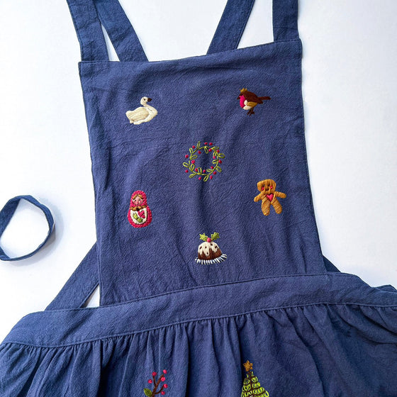 The Advent Apron Ink Blue - MakeBox & Co.