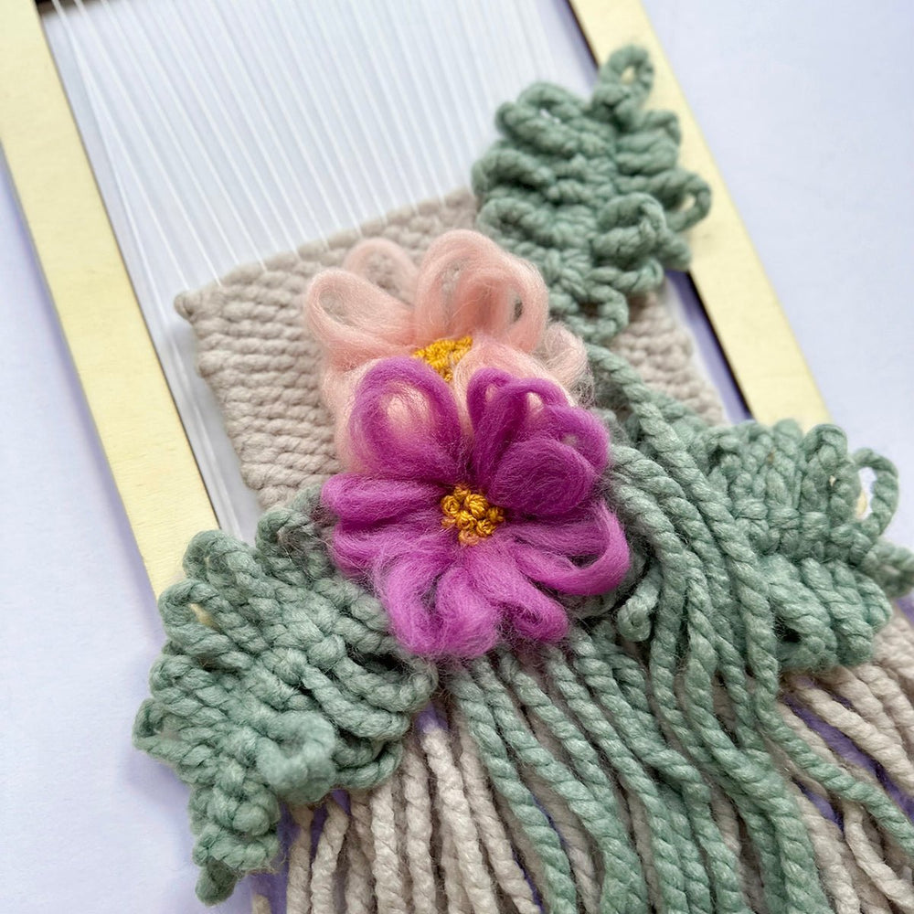 The Loopy Floral Weaving - MakeBox & Co.