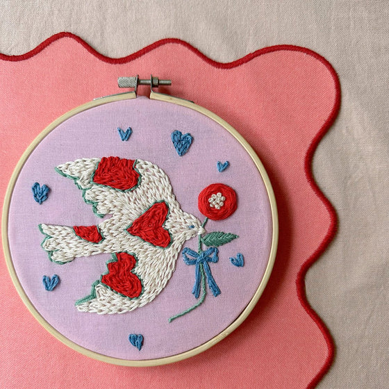 The Lovey Dovey Embroidery - MakeBox & Co.