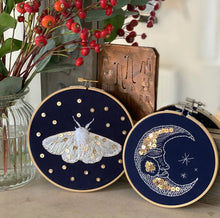  The Man in the Moon & Moth Embroideries - MakeBox & Co.