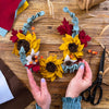 The Sunflower & Maple Leaf Wreath - MakeBox & Co.