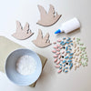 Three Little Mosaic Birds - Subscription - MakeBox & Co.