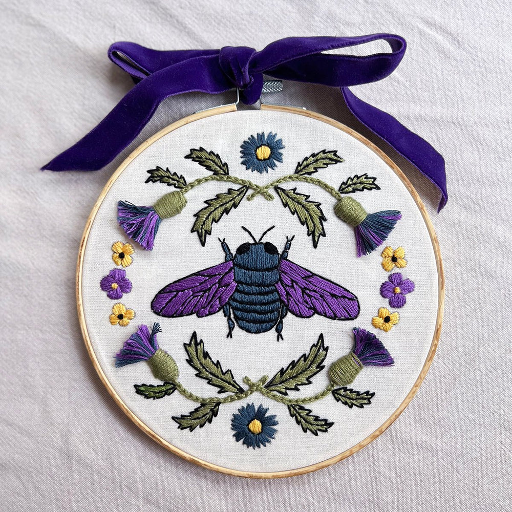 
                      
                        Violet the Carpenter Bee Embroidery - MakeBox & Co.
                      
                    