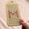 Wooden Cross Stitch Gift Tags - MakeBox & Co.